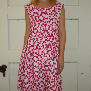 Maggy London Pink Polka-dot dress